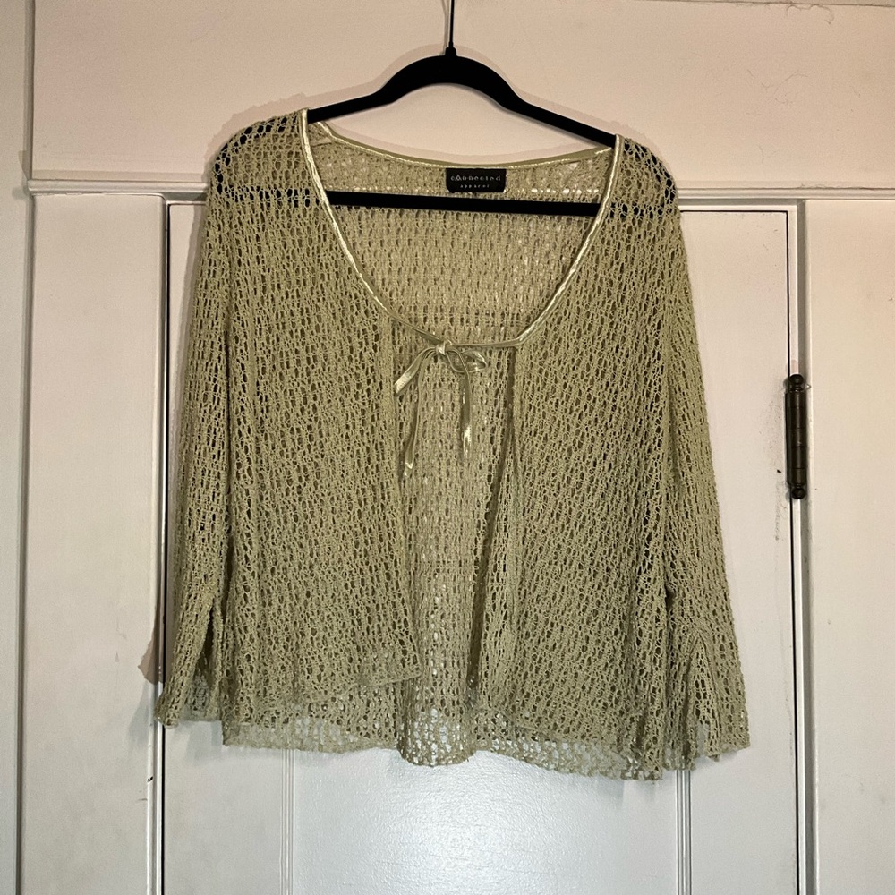 Y2K Connected Apparel Green Knit Cardigan